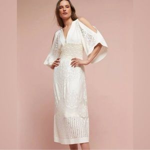 Farm Rio Solana Off-White Dress - Small